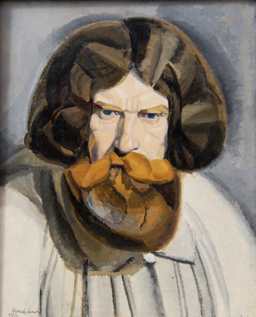 Marcel-Lenoir Autoportrait (Marcel-Lenoir en blouse de fresquiste), huile sur toile, 1922, collection particulière