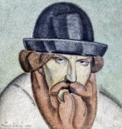 portrait de l'auteur, fresque 1921