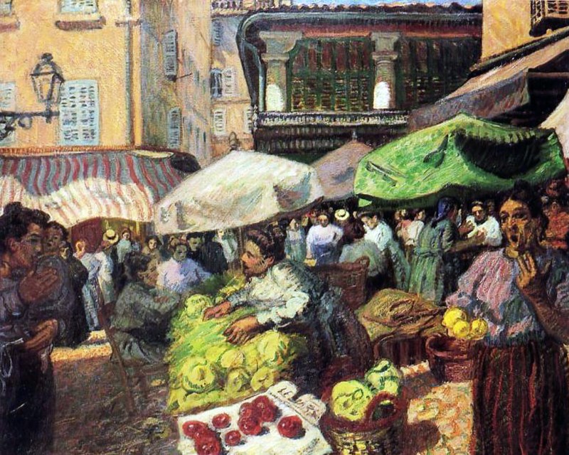 markt in marseile 1903