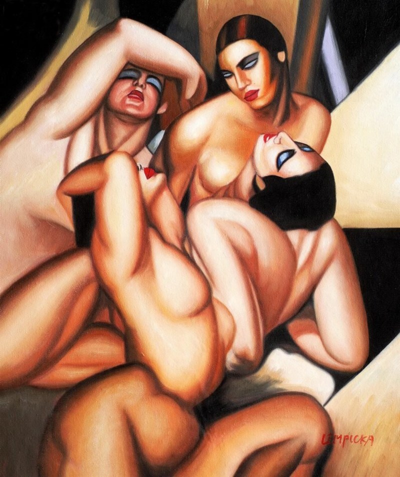 01 - 1925 - Group-of-four-nudes