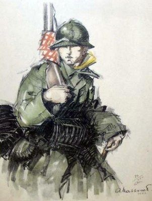 Armand Massonet - Zonder titel 1924