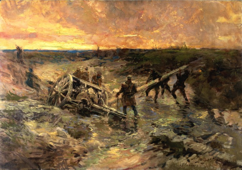Alfred Bastien - Canadian Gunners in the Mud