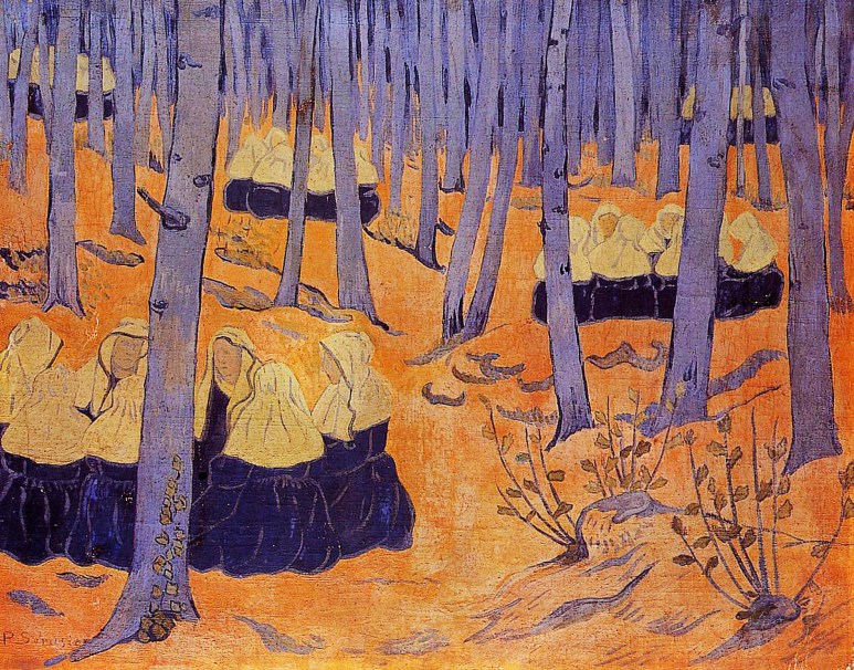 4 - 1892 - Serusier - Femmes de bretagne dans le foret sacré