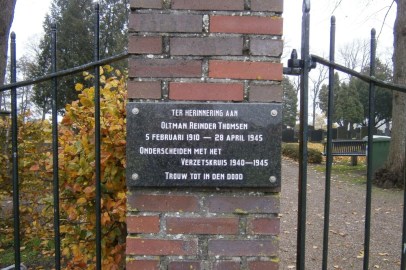 Oltman Reinder Thomsen plaquette