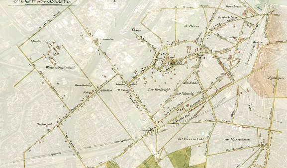 Hees - projectie situatie 1906 en 2016