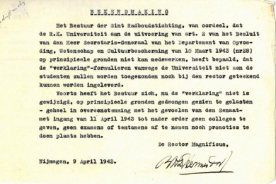 Radboud 9 april 1943