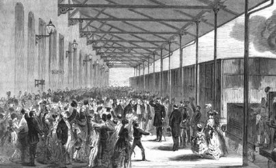 04 - Ontvangst van de Pruisische kroonprins in Leizig op 26 juli 1870