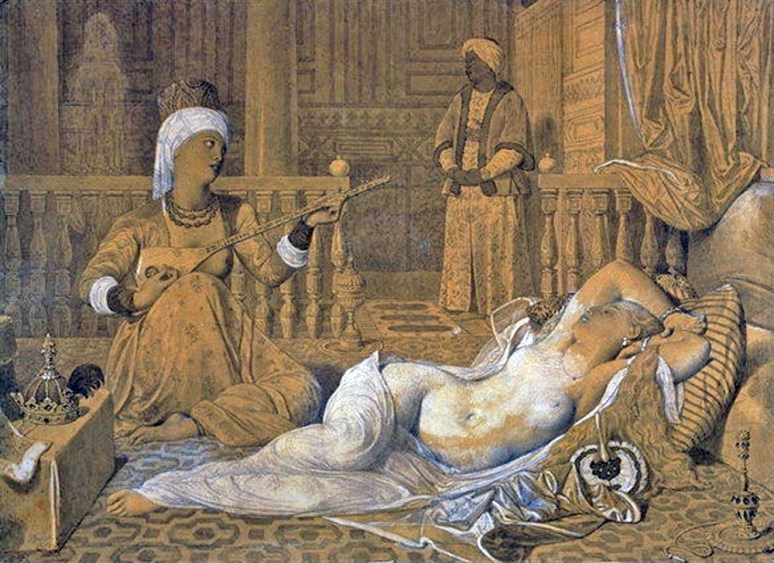 033 -Ingres - Odalisk met slaaf 1858