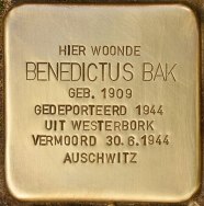 Stolperstein_für_Benedictus_Bak_(Leidschendam-Voorburg)