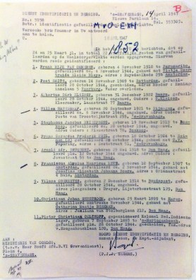 Bericht opgraving maart 1947