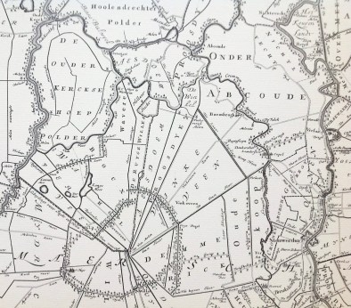 Waverveen in kaart 1696