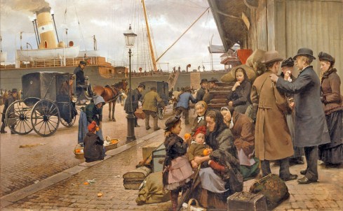 Edvard Petersen 1890 Emigranten bij Thingvalla Line