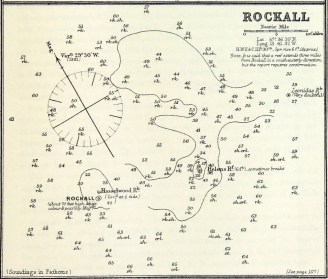 Nautische kaart Rockall 1884