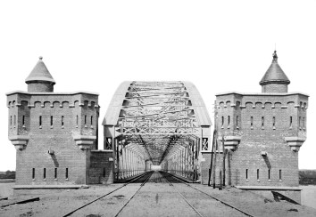 Spoorbrug Nijmegen 1879 Landhoofd