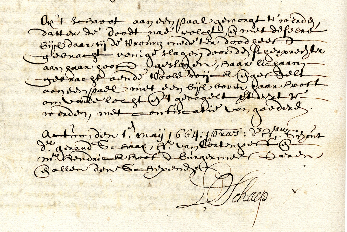 Vonnis-justitieboek-1-5-1664